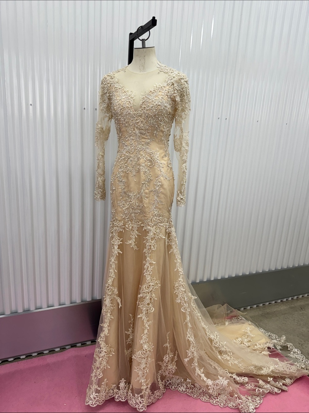 Elegant Lace Long Sleeve Dress